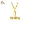 Pure Gold Slim Waist Abacus Pendant Necklace - Promotional Gift Style