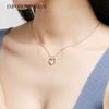 Emporio Armani Heart-shaped Diamond Silver Necklace Women's Rose Gold Rose Gold F Original Bag