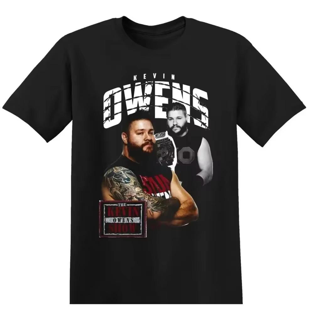 The Rock Wrestling T-skjorte Svart WWE Jeff Hardy Wrestling T-skjorte Randy Orton Ray Mysterio Wrestling T-skjorte WWE Oversize Casual Topp