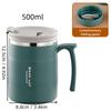 Thermal Cup 304 Stainless Steel Double-layer Insulated Coffee Mug With Spoon Portable Leak Proof Wter Cup For Student Adult