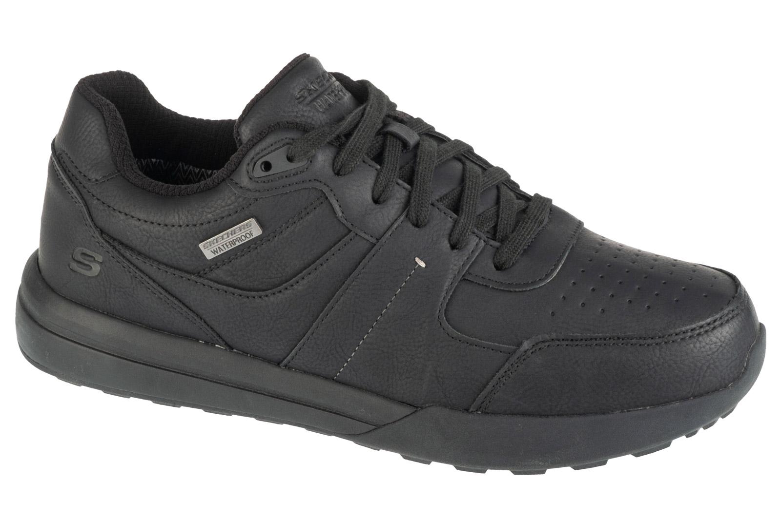 Skechers Netson - Gander, Herren Schwarze Halbschuhe 40 Schwarz