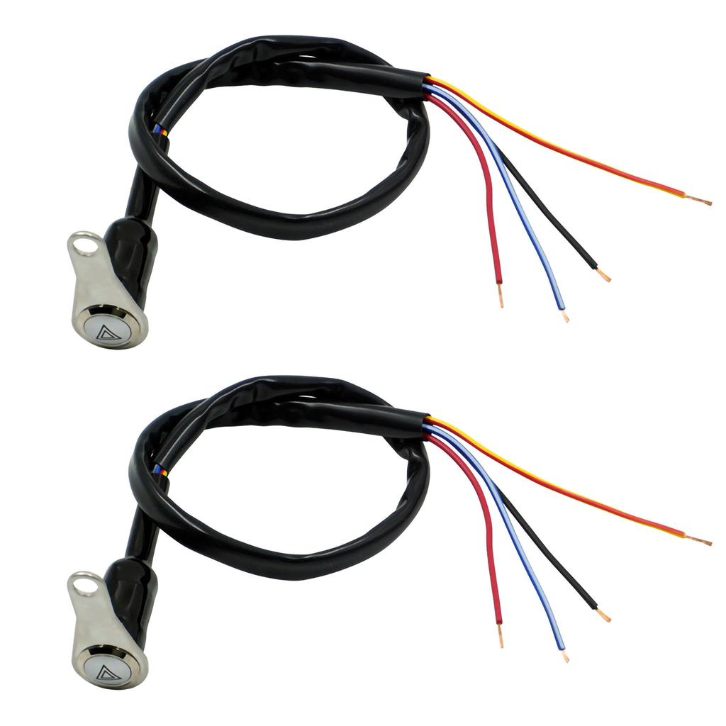 HAMILO Motorcycle Handlebar Switch Approx. 12V Warning Light Hazard Light