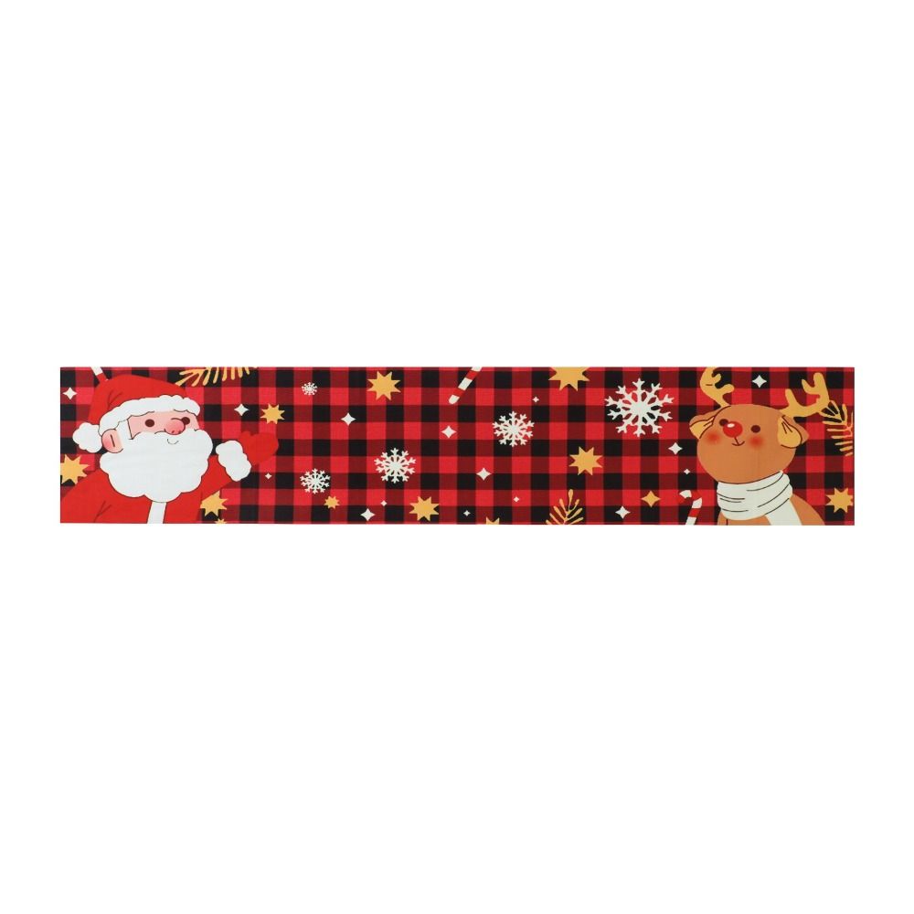 Christmas Tree Christmas Elk Table Runner Christmas Decoration  Christmas Festival Gifts