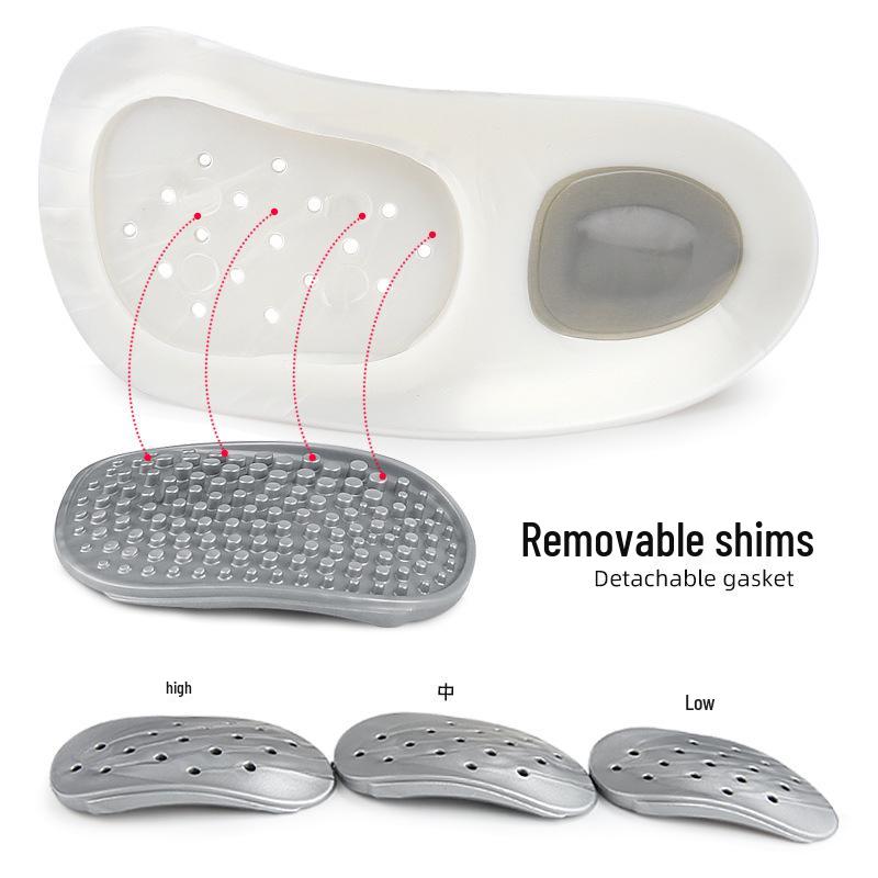 Breathable Detachable Arch Support Insoles for Flat Feet