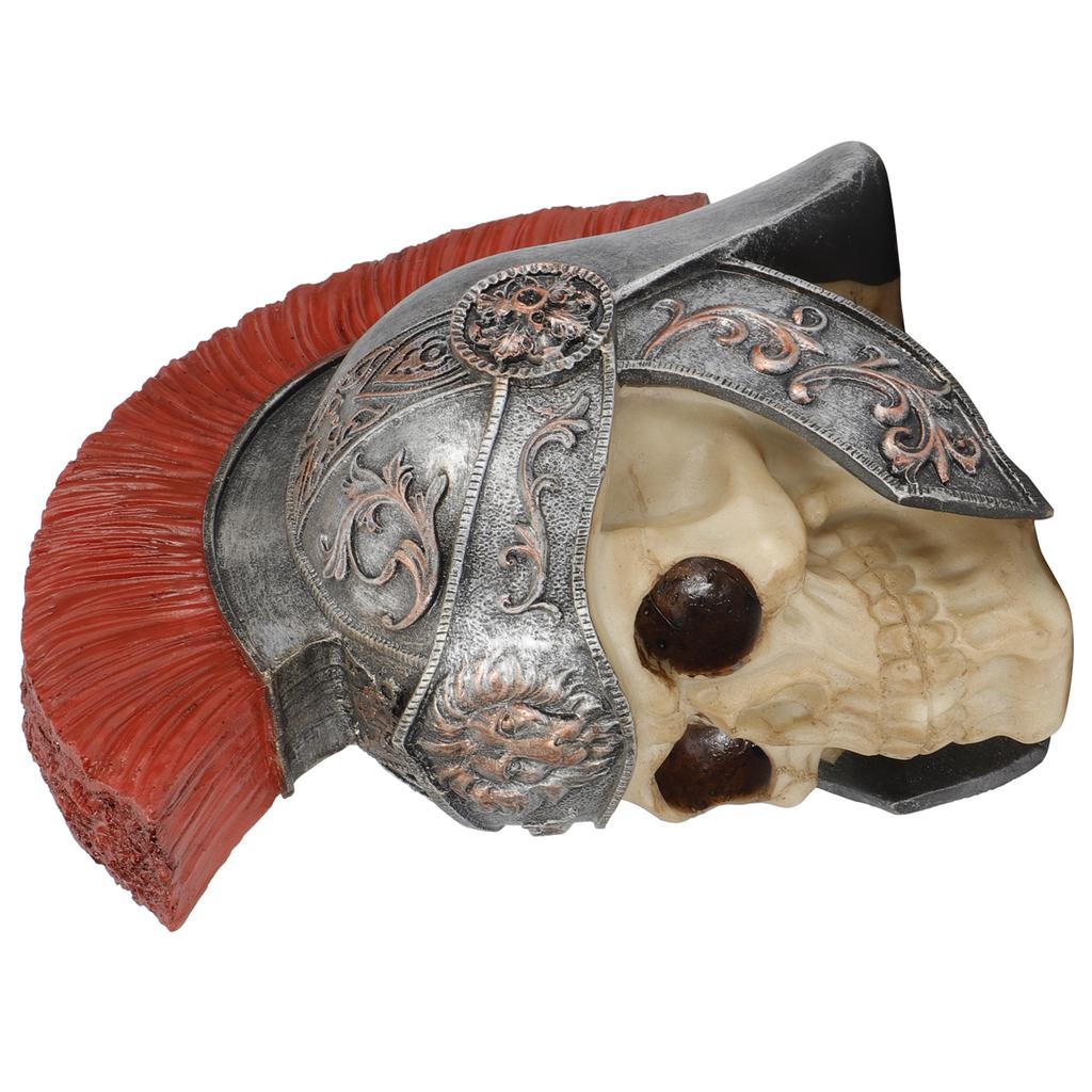 Harts Soldat Dödskalle Modellering Staty Skelett Skulptur Hem Skrivbordsdekoration Prydnad Gåva