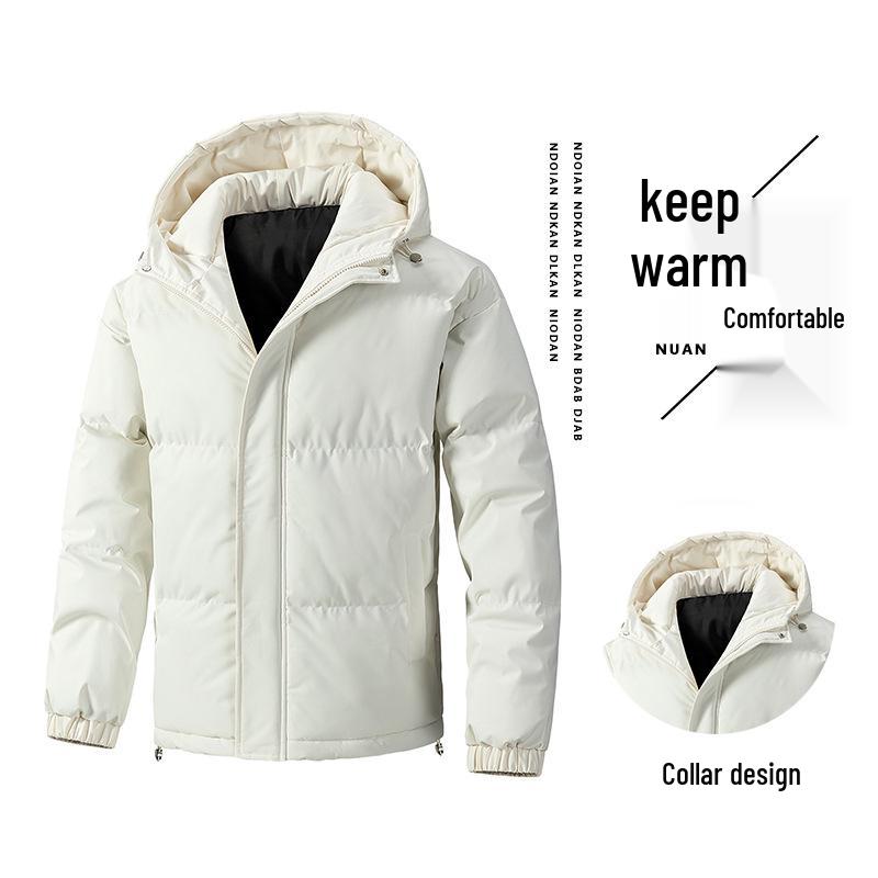 Men's Plus Size M-8XL Winter Cotton Hooded Puffer Jacket - Thick, Loose Fit for Couples