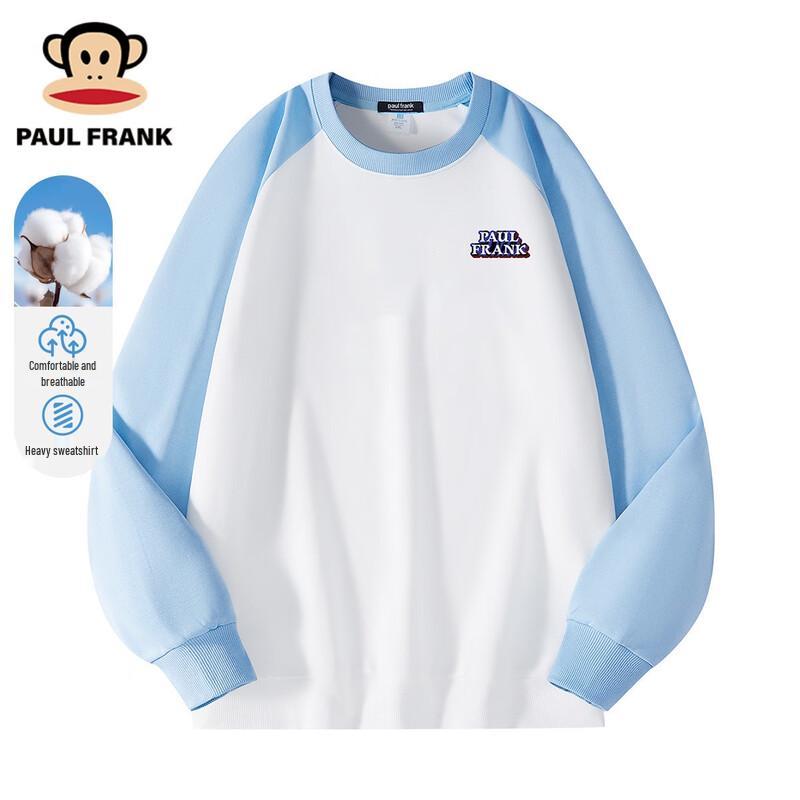 Paul Frank Men's Color Block Raglan Crewneck Sweatshirt
