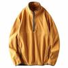 Half Zipper Sweatshirt Men's Turtleneck Spring and Autumn Export Export Tail Single Cut Label Original Single Men's Stand Collar Polar Fleece Jacket