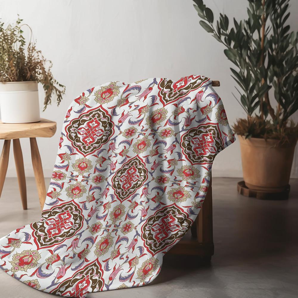 Bohemian Floral Paisley Decorative Throw Blanket Bed Sofa Cover Decorative Cushion Cover Home Textile