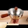 Stainless Steel Pot Baby Food Pot Cooking Bowl Heat Resistant Easy To Clean