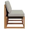 2 Piece Outdoor Center Sofa