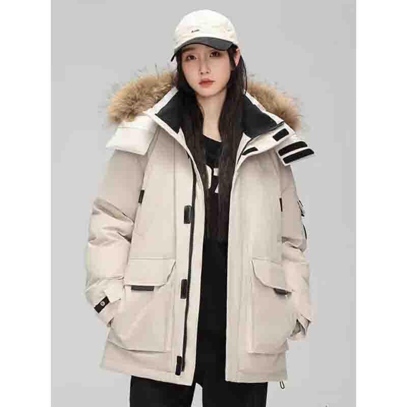 Unisex 2025 Winter Casual Thick Windproof Warm Couple Outdoor Down Jacket Coat