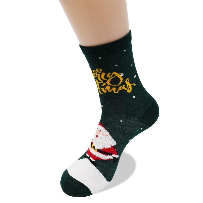 50 Christmas Stocking Styles: Autumn/Winter Cartoon Mid-Calf Socks, Perfect Holiday Gift