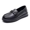 Long standing shoes waterproof work shoes kitchen women's casual flat-soled leather shoes soft-soled non-slip women's shoes mother shoes