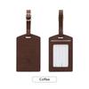 1PC Anti-lostPULeather Luggage Tag Privacy Luggage Protector Case for Suitcases and Travel Bags Men and Women Travel Accessories