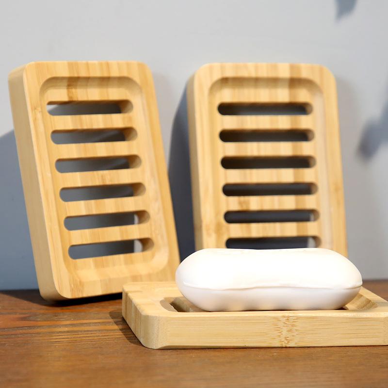 1 Stück Bambus-Holz-Seifenschale, Seifenhalter für feste Seife, Seifenablage für Dusche, Badezimmer, Küchenspüle, Abfluss