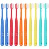 Fukuda Brush Kogyo [Made In Japan] 10-Pack (2 of Each of 5 Colors) Dental Toothbrushes, Children's Toothbrushes