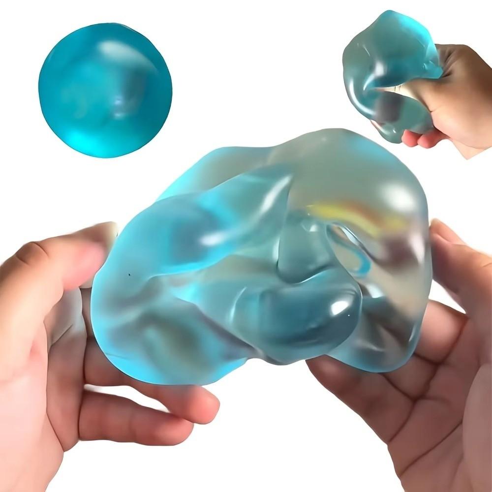 Blue Transparent Anti Stress Sensory Fidgets Soft Material Soft Simulated Maltose  for Kids Adults