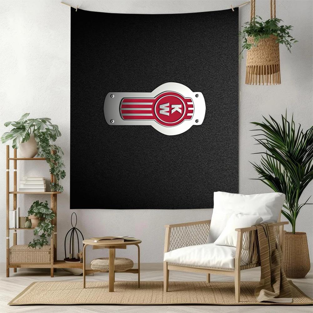 Kw Heavy Trucks Wall Decor Tapestry Art For Pet Memorial Birthdaywedding Party Backdrop Family Gift