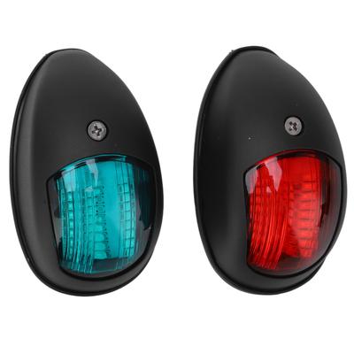 2Pcs IP66 Marine Sailing Signal Light DC 12V 3W LED Navigation Lamp Red Green Light for Yacht