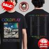 Coldplay Music Of Spheres Las Vegas Nevada 2026 Tour Camiseta Unisex de Doble Cara