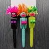 1pc Funny Exploding Hair Boxing Ballpoint Pen - Creative Knock Pen, 1.0mm Black Refill, Funny Birthday Gift