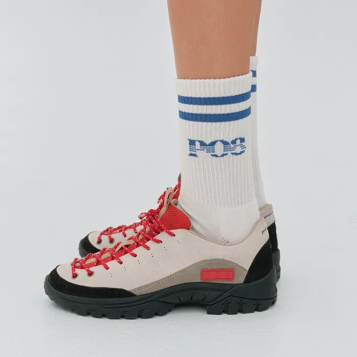 PO8 CREW SOCKS - WHITE