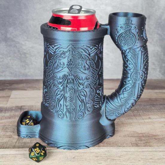 Kubek Czarodzieja Wieża na Kostki 12oz Uchwyt na Napój Izolowany Rękaw Puchar na Kostki ze Schowkiem Wieża do Rzucania Kostkami Uchwyt na Napój Akcesorium do Gry RPG
