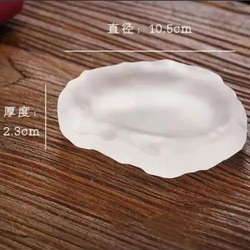 

Round Frosted Glass Dining Plates, French Molecular Cuisine Cooking Utensils, Sushi Plates, Dessert Plates, Restaurant Supplies