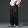 Cargo Pants Men Zipper Oversize Wide Leg Trousers Male Streetwear Hip Hop Casual Korean Japanese Pocket Safari Style