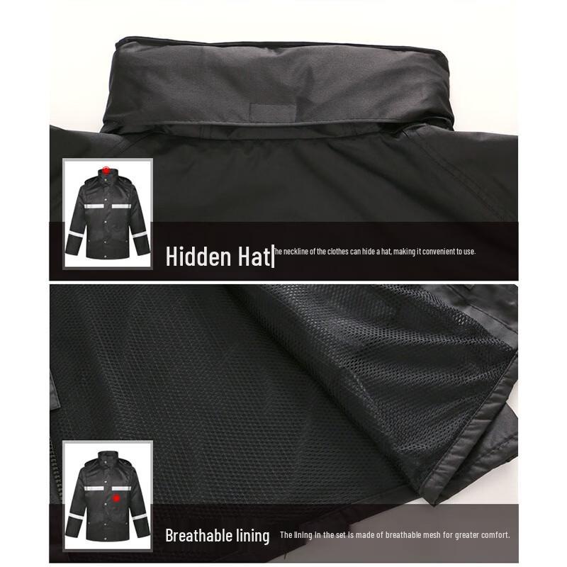 E-DONG Reflective Split Cycling Rain Suit