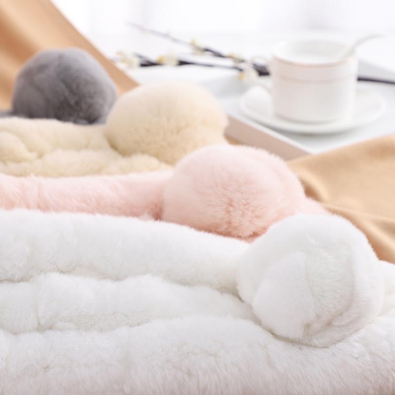 Women Cute Fashion Vintage Soft Cozy Stay Warm Thermal Furry  Winter Party Travel Skiing Scarf