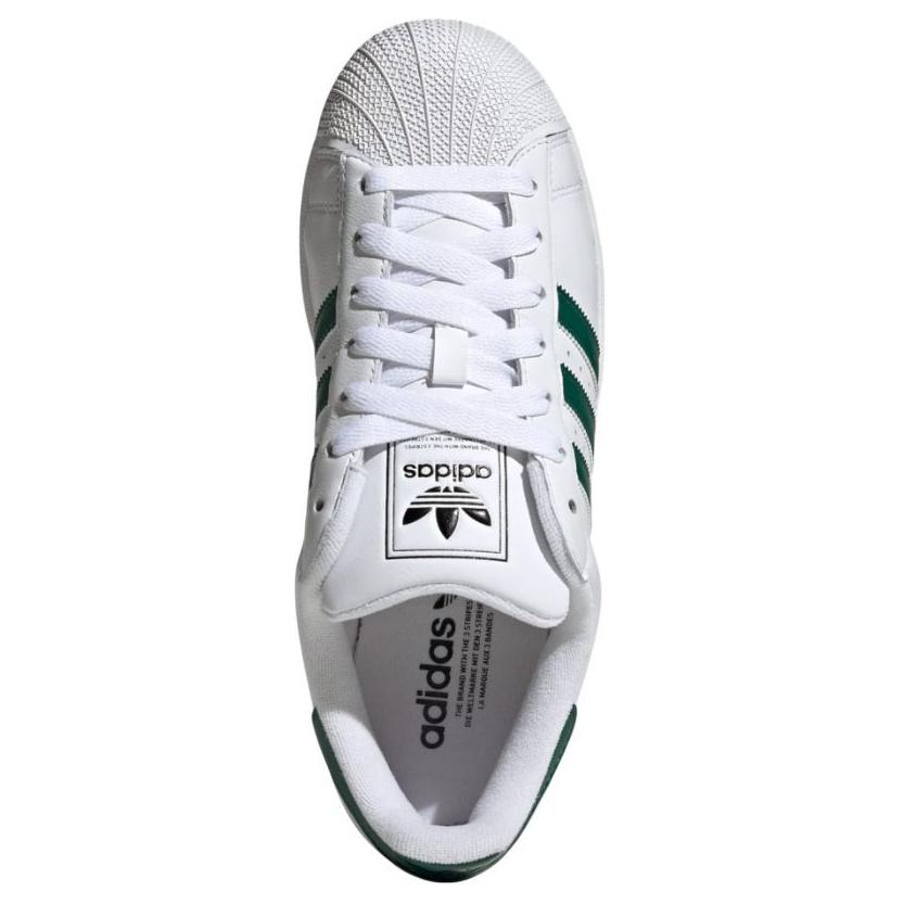 Adidas Superstar 2 White Collegiate Green Unisex Sneakers Cloud-White Core-Black JQ4730