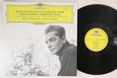 LP Record KARAJAN BERLIN PHILHARMONIC Brahms 5 Hungarian Dances Brahms 5 138080 DEUTSCHE GRAMM Germany Classical Used