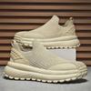 Parkour Round Tip Shoes Men Daily Loafers Luxury Trainers For Men Gray Sneakers Sport Traning Out Sapatenis Outside Comfort