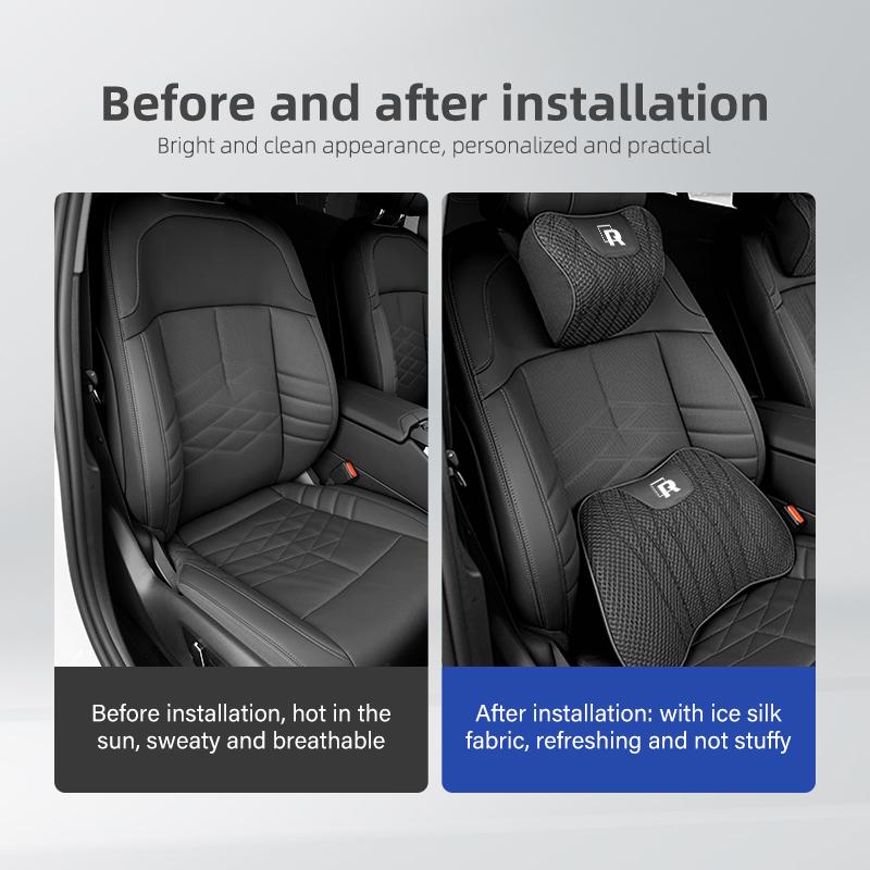 3D Elastic Car Headrest Pillow Breathable Neck Support For Volkswagen VW Golf Jetta Passat Mk4 Mk5 Mk6 CC B5 B6 B7 Golf 4
