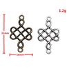 Chinese Knot Charms Antique Alloy Pendants For Traditional Lucky Jewelry