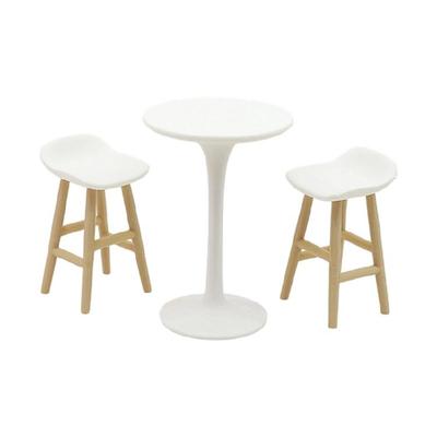 Realistic Stool Miniature Display Zakka Role Play and Display for Dollhouses Enthusiasts, 1/12 Scale, Table Stool