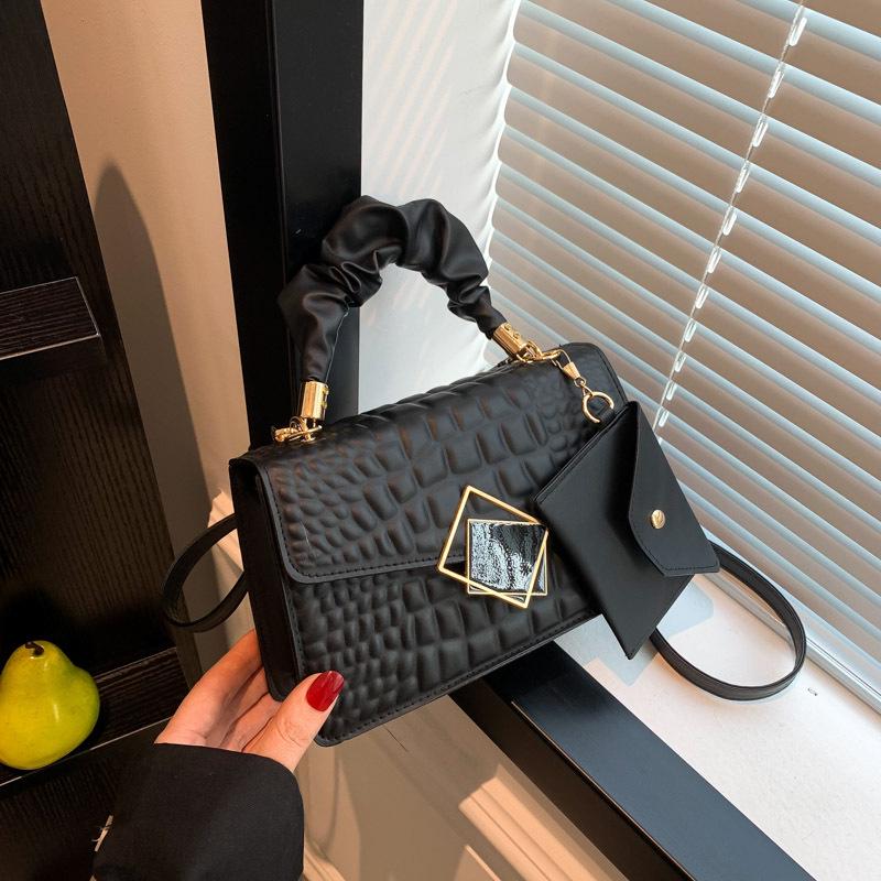 

2024 Spring Korean-Style Pleated Shoulder Crossbody Bag for Women