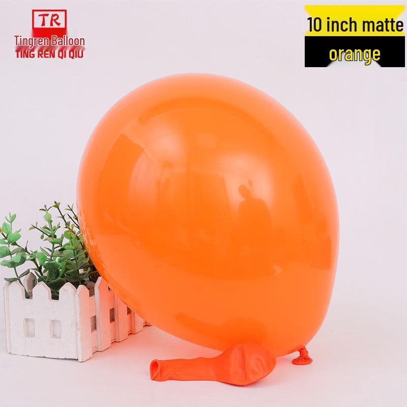 10-inch Wedding Celebration Matte Balloons - Pack of 1.8g Round Latex for Party Decorations & Arrangements.