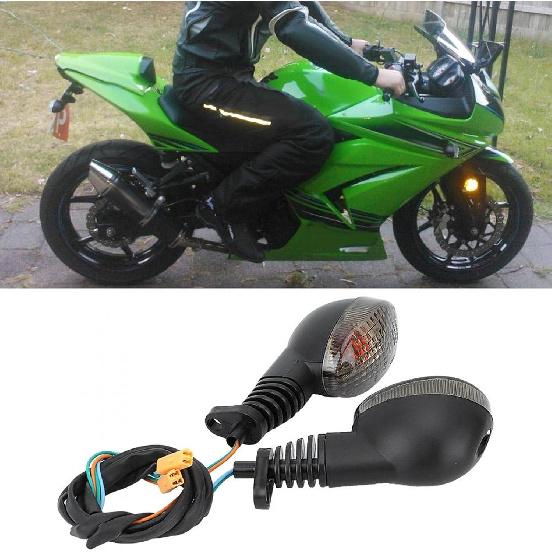 

Zerone 250 Turn Signal Lights, 2Pcs Front Rear Running Lights for Para 250 Motorcycle Modification – Smoky Black