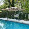 Schirm Ersatzbespannung 6.6x10ft Terrassenschirm Ersatzbespannung Robuste Ausleger-Sonnenschirm-Abdeckung für Terrasse Hinterhof