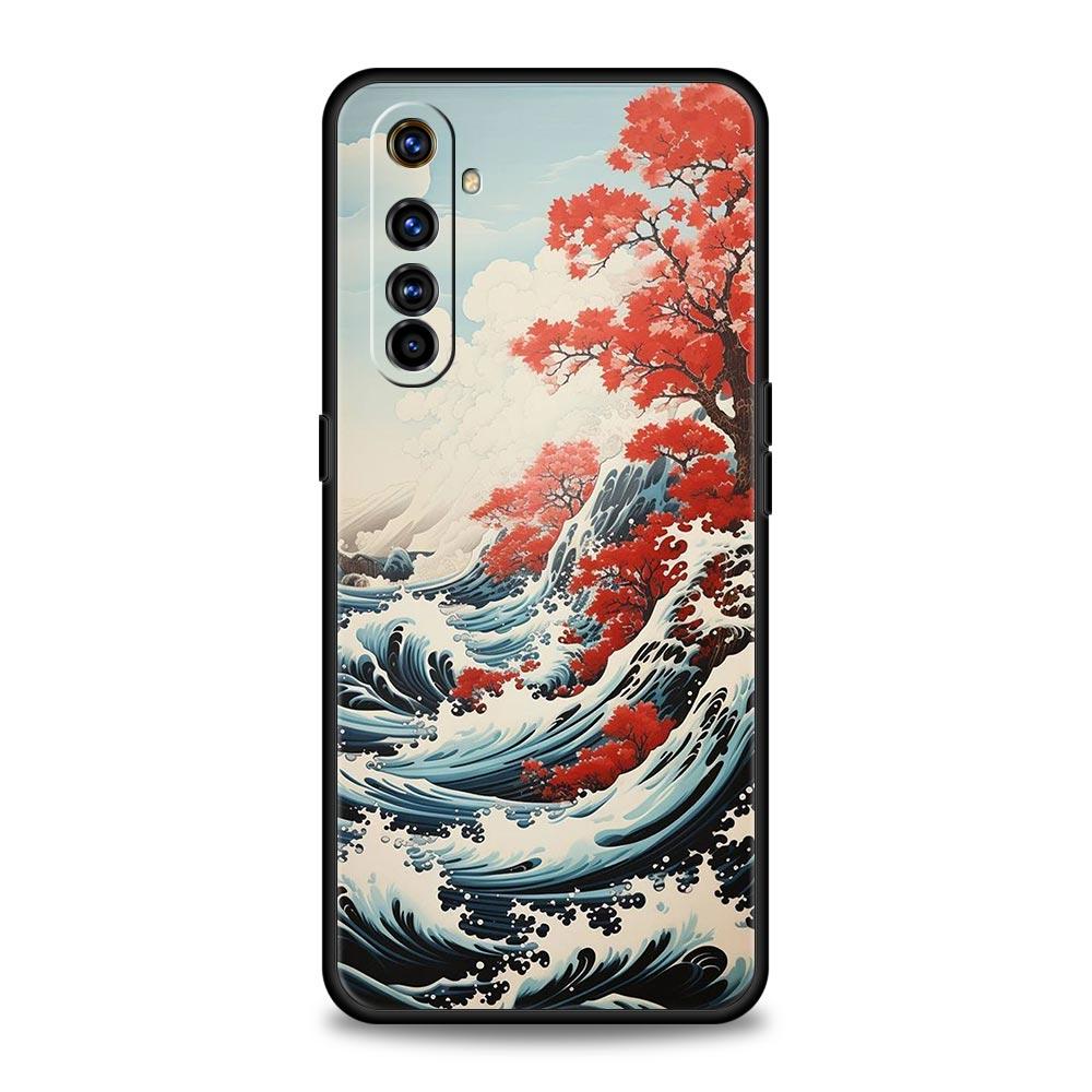 For Realme GT Neo 2 3 3T 5 Phone Case For Realme 12 11 5G 10 9 8 5G 7 6 GT5 GT3 GT2 Pro C21 C11 C25 C35 Cover Japanese Landscape