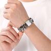 21mm Width Personalized Shiny Men's Women's Bracelet Stainless Steel Cuban Chain Punk Style Jewelry Street Accessories