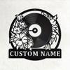Customizable Metal Sign Last Name Silhouette Wall Art Hot Sale Home Garden Outdoor Party Decor
