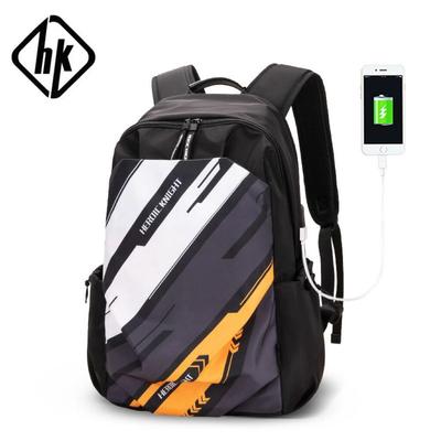 Men School Backpack for Men Laptop Bag Sport Travel Waterproof USB Charger Leisure Fasion Women's Backpack