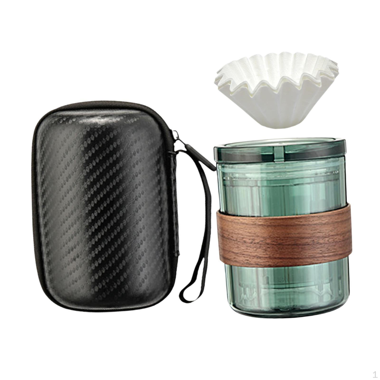 Кофеварка Pour over Hand Gift Set Cup Portable 3in1 Manual Tea for зелёный