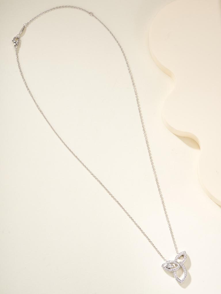 Diamond Necklace, Clover Pendant High-quality Color Separation and Electroplating Daily Dressing Gift Giving