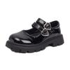 Girls' Leather Shoes 2025 Spring and Autumn New British Style Older Children's Princess Shoes Children's Black Performance Shoes Fashion Shoes