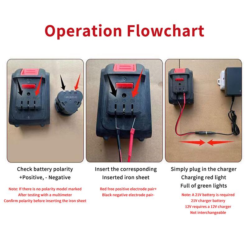 Dual Head Safe Lithium Charger 18V 21V 24V Overload Protection Universal Plug for Electric Screwdriver Batteries